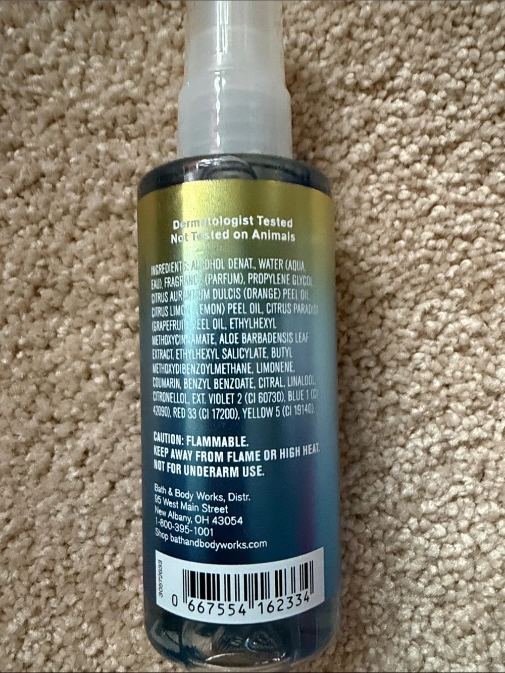 Rare Limited Edition Blue Key West Coconut Water & Melon Fragrance Mist BBW